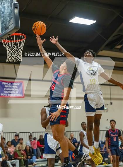 Thumbnail 2 in New Life Christian Academy vs. Freedom Christian Academy (Veterans Showcase) photogallery.