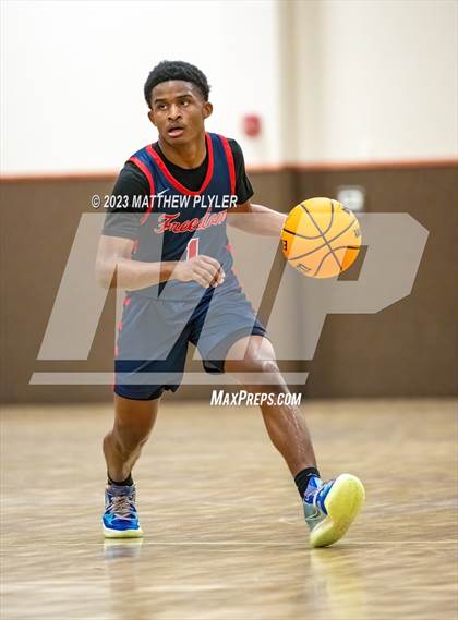 Thumbnail 1 in New Life Christian Academy vs. Freedom Christian Academy (Veterans Showcase) photogallery.