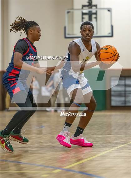 Thumbnail 1 in New Life Christian Academy vs. Freedom Christian Academy (Veterans Showcase) photogallery.