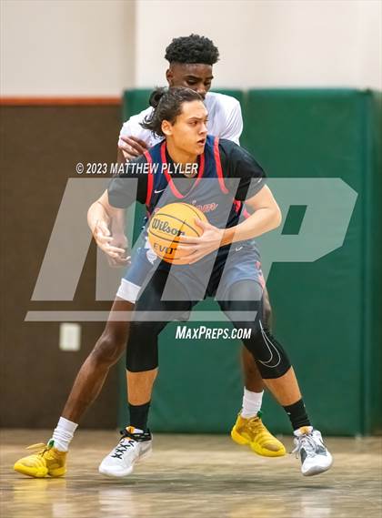 Thumbnail 3 in New Life Christian Academy vs. Freedom Christian Academy (Veterans Showcase) photogallery.