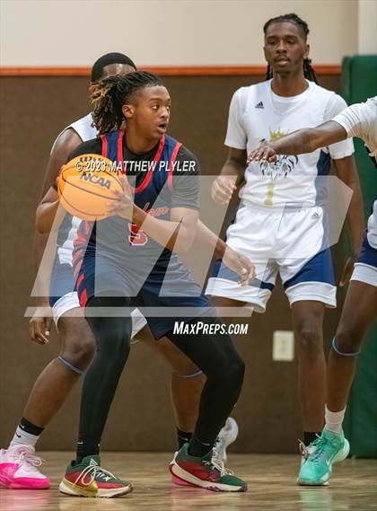 Thumbnail 2 in New Life Christian Academy vs. Freedom Christian Academy (Veterans Showcase) photogallery.