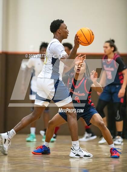 Thumbnail 1 in New Life Christian Academy vs. Freedom Christian Academy (Veterans Showcase) photogallery.