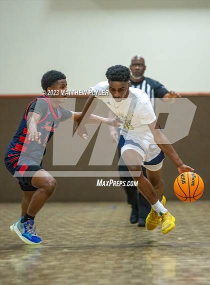 Thumbnail 2 in New Life Christian Academy vs. Freedom Christian Academy (Veterans Showcase) photogallery.