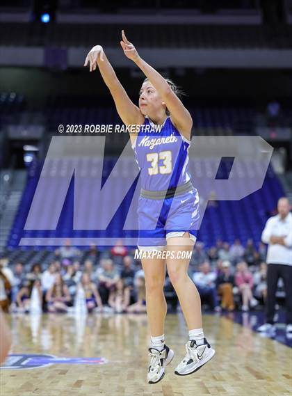 Thumbnail 1 in Huckabay vs. Nazareth (UIL 1A Basketball State Final) photogallery.