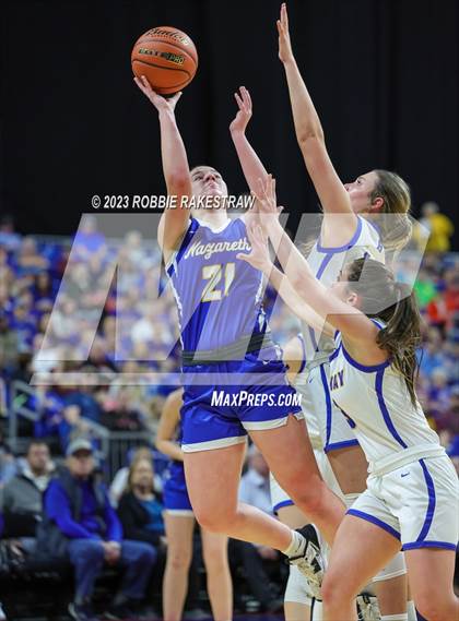 Thumbnail 2 in Huckabay vs. Nazareth (UIL 1A Basketball State Final) photogallery.