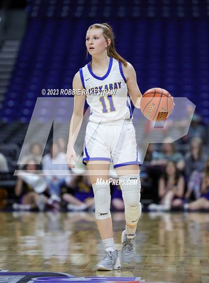 Thumbnail 2 in Huckabay vs. Nazareth (UIL 1A Basketball State Final) photogallery.