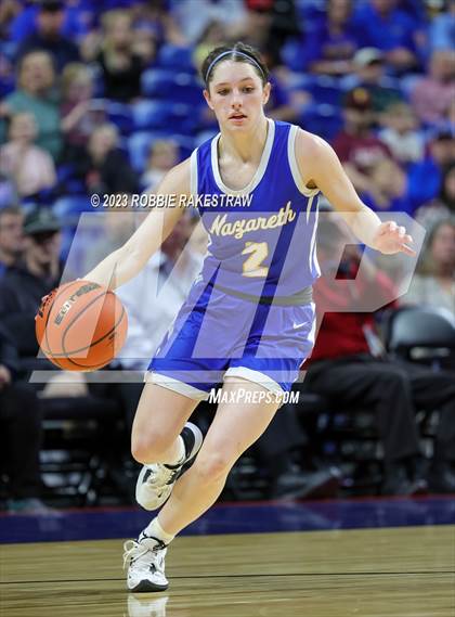 Thumbnail 3 in Huckabay vs. Nazareth (UIL 1A Basketball State Final) photogallery.