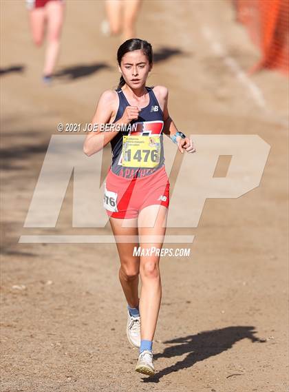 Thumbnail 1 in CIF State Cross Country Championships (Girls D2 Race) photogallery.