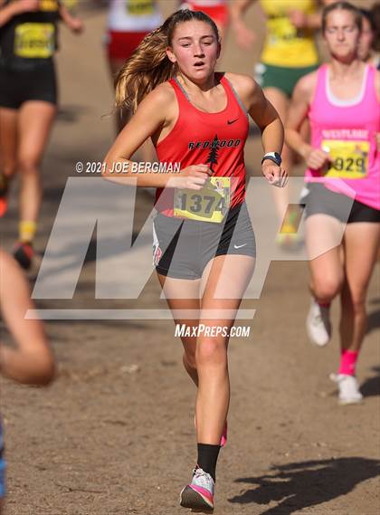 Thumbnail 2 in CIF State Cross Country Championships (Girls D2 Race) photogallery.