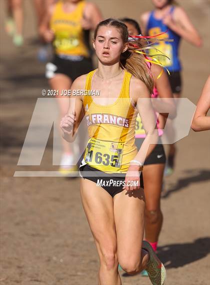 Thumbnail 3 in CIF State Cross Country Championships (Girls D2 Race) photogallery.