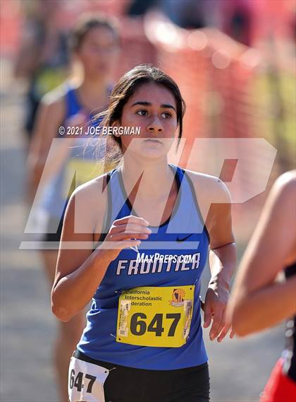 Thumbnail 1 in CIF State Cross Country Championships (Girls D2 Race) photogallery.