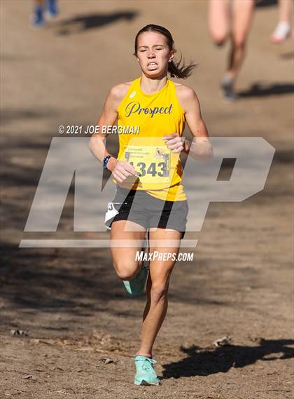 Thumbnail 1 in CIF State Cross Country Championships (Girls D2 Race) photogallery.