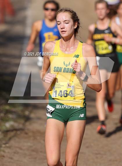 Thumbnail 1 in CIF State Cross Country Championships (Girls D2 Race) photogallery.