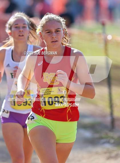 Thumbnail 3 in CIF State Cross Country Championships (Girls D2 Race) photogallery.