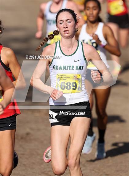 Thumbnail 1 in CIF State Cross Country Championships (Girls D2 Race) photogallery.