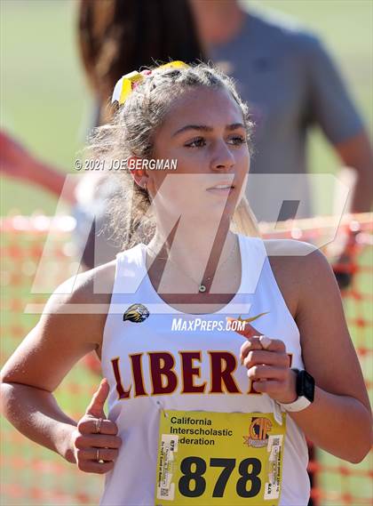 Thumbnail 2 in CIF State Cross Country Championships (Girls D2 Race) photogallery.