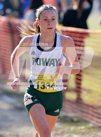 Thumbnail 3 in CIF State Cross Country Championships (Girls D2 Race) photogallery.