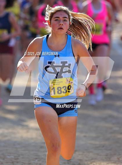 Thumbnail 2 in CIF State Cross Country Championships (Girls D2 Race) photogallery.