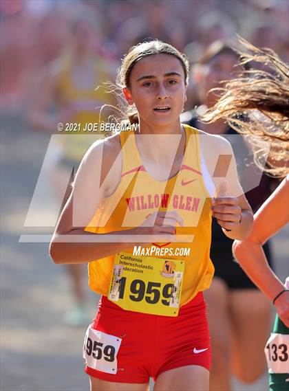 Thumbnail 1 in CIF State Cross Country Championships (Girls D2 Race) photogallery.
