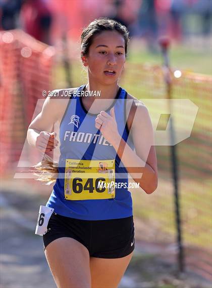 Thumbnail 2 in CIF State Cross Country Championships (Girls D2 Race) photogallery.