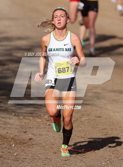 Thumbnail 3 in CIF State Cross Country Championships (Girls D2 Race) photogallery.