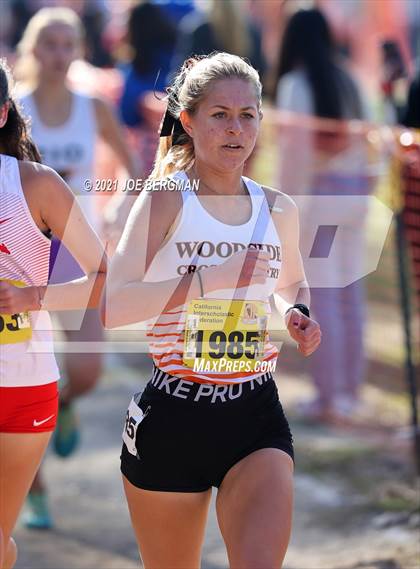 Thumbnail 1 in CIF State Cross Country Championships (Girls D2 Race) photogallery.