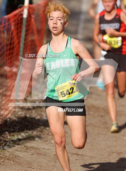 Thumbnail 1 in CIF State Cross Country Championships (Girls D2 Race) photogallery.