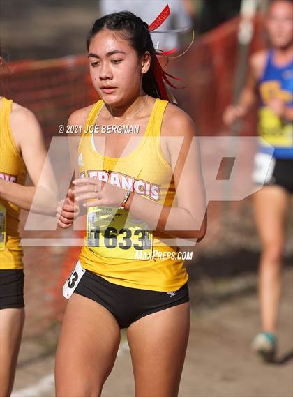 Thumbnail 3 in CIF State Cross Country Championships (Girls D2 Race) photogallery.