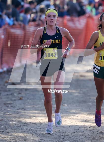 Thumbnail 3 in CIF State Cross Country Championships (Girls D2 Race) photogallery.