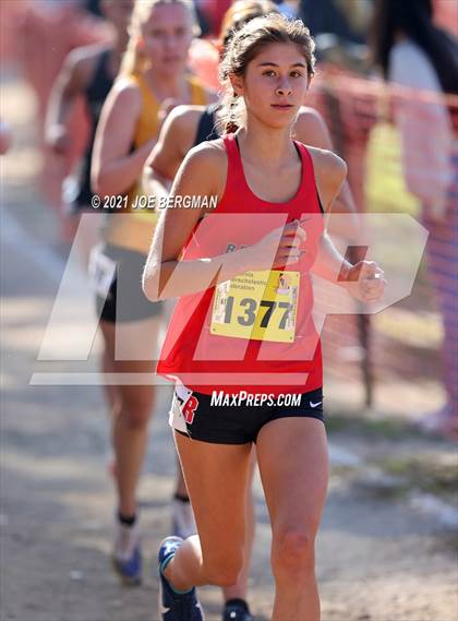 Thumbnail 1 in CIF State Cross Country Championships (Girls D2 Race) photogallery.