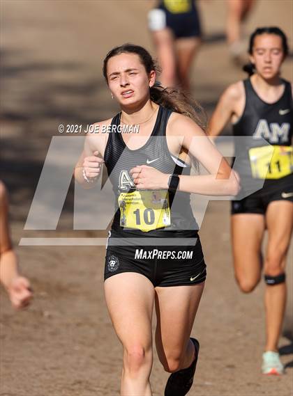 Thumbnail 1 in CIF State Cross Country Championships (Girls D2 Race) photogallery.