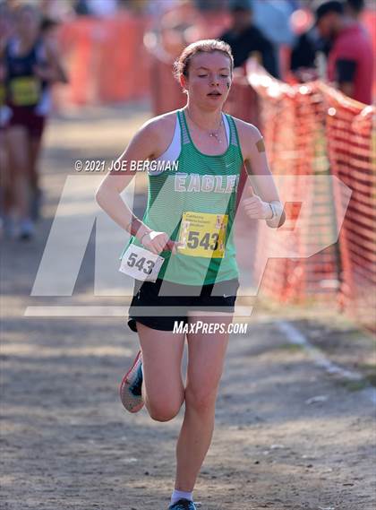 Thumbnail 2 in CIF State Cross Country Championships (Girls D2 Race) photogallery.