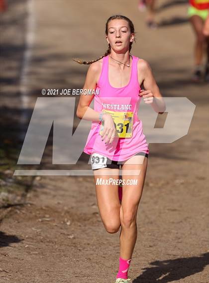 Thumbnail 1 in CIF State Cross Country Championships (Girls D2 Race) photogallery.