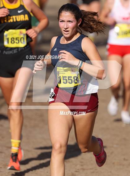 Thumbnail 2 in CIF State Cross Country Championships (Girls D2 Race) photogallery.