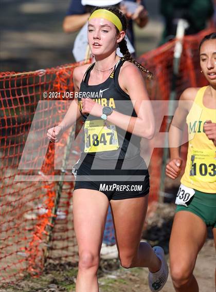 Thumbnail 1 in CIF State Cross Country Championships (Girls D2 Race) photogallery.