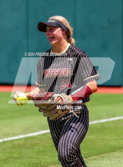 Thumbnail 1 in Coahoma vs. Whitesboro (UIL 3A Softball Semifinal) photogallery.