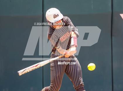 Thumbnail 2 in Coahoma vs. Whitesboro (UIL 3A Softball Semifinal) photogallery.