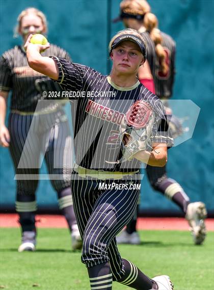 Thumbnail 1 in Coahoma vs. Whitesboro (UIL 3A Softball Semifinal) photogallery.