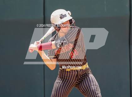Thumbnail 3 in Coahoma vs. Whitesboro (UIL 3A Softball Semifinal) photogallery.
