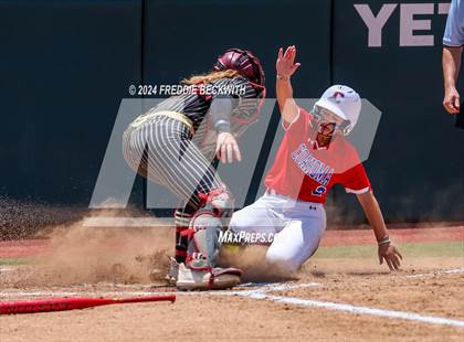 Thumbnail 2 in Coahoma vs. Whitesboro (UIL 3A Softball Semifinal) photogallery.