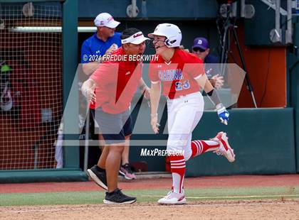 Thumbnail 2 in Coahoma vs. Whitesboro (UIL 3A Softball Semifinal) photogallery.