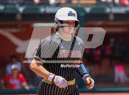 Thumbnail 3 in Coahoma vs. Whitesboro (UIL 3A Softball Semifinal) photogallery.