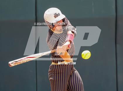 Thumbnail 2 in Coahoma vs. Whitesboro (UIL 3A Softball Semifinal) photogallery.