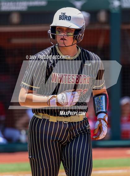 Thumbnail 2 in Coahoma vs. Whitesboro (UIL 3A Softball Semifinal) photogallery.