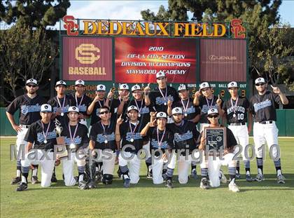 Thumbnail 1 in West Adams Prep vs. Maywood Academy (CIF LACS D3 Final) photogallery.