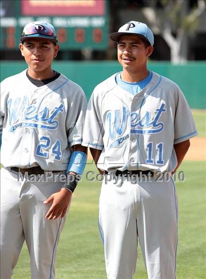 Thumbnail 3 in West Adams Prep vs. Maywood Academy (CIF LACS D3 Final) photogallery.