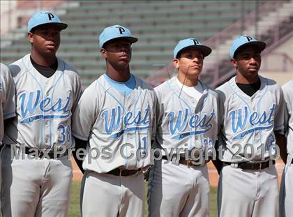 Thumbnail 1 in West Adams Prep vs. Maywood Academy (CIF LACS D3 Final) photogallery.