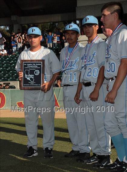 Thumbnail 3 in West Adams Prep vs. Maywood Academy (CIF LACS D3 Final) photogallery.