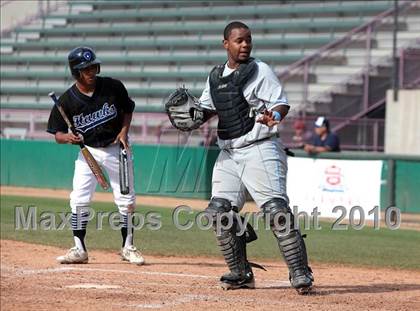 Thumbnail 1 in West Adams Prep vs. Maywood Academy (CIF LACS D3 Final) photogallery.