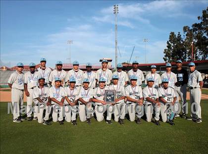 Thumbnail 2 in West Adams Prep vs. Maywood Academy (CIF LACS D3 Final) photogallery.